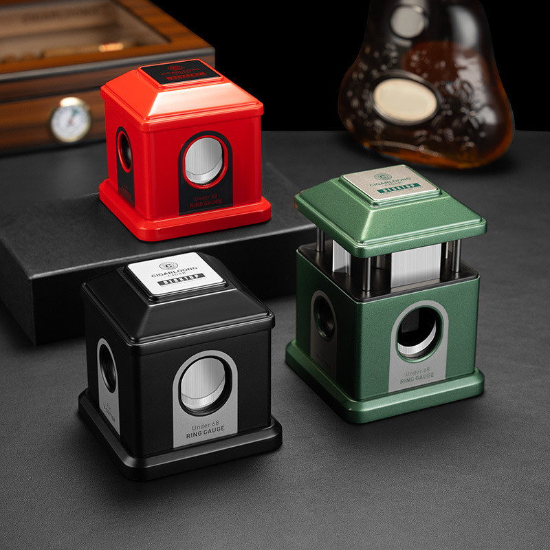 เครื่องตัดซิการ์ Cuban Cigar Desktop Press Four-Cut Smooth Sharp Knife V-Cut Flat Cutter Box Set