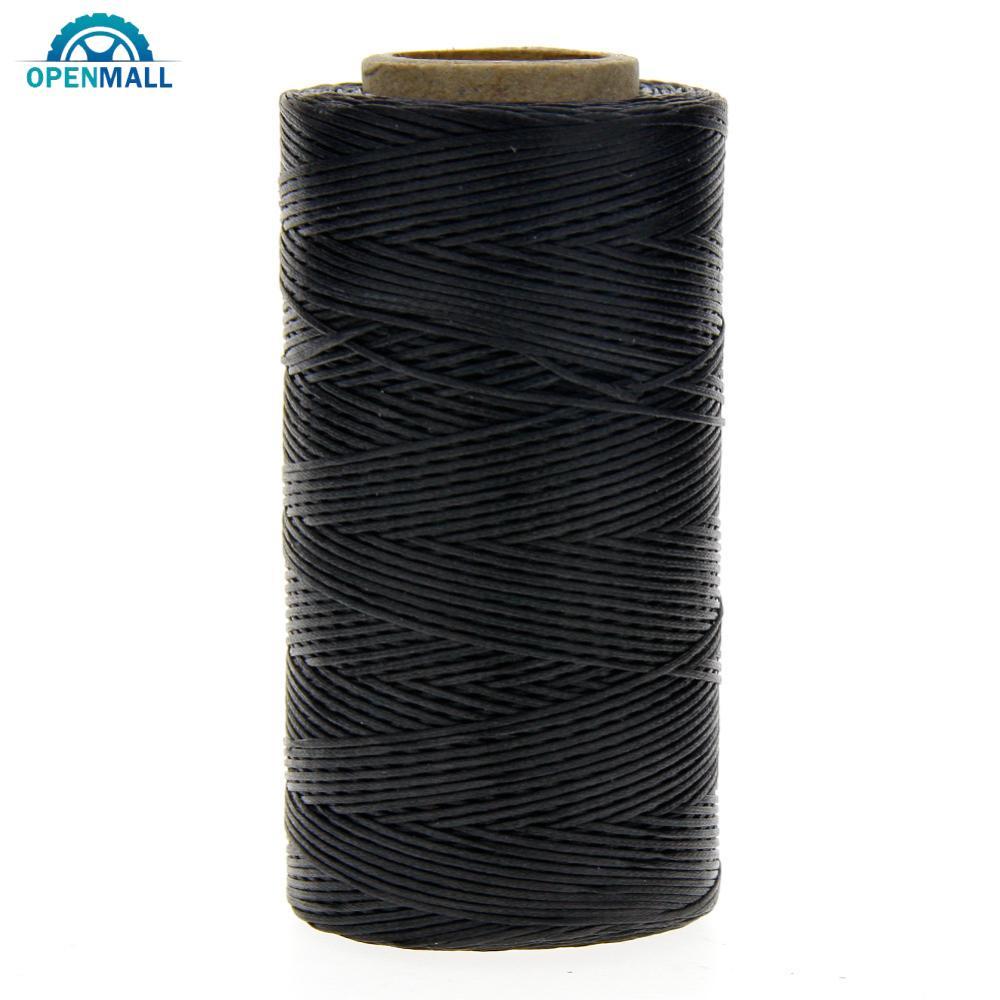 OPENMALL 260M 150D 1 มม.แบนหนังเย็บ Waxed ด้ายสําหรับหนัง DIY Craft เย็บมือ F5U3