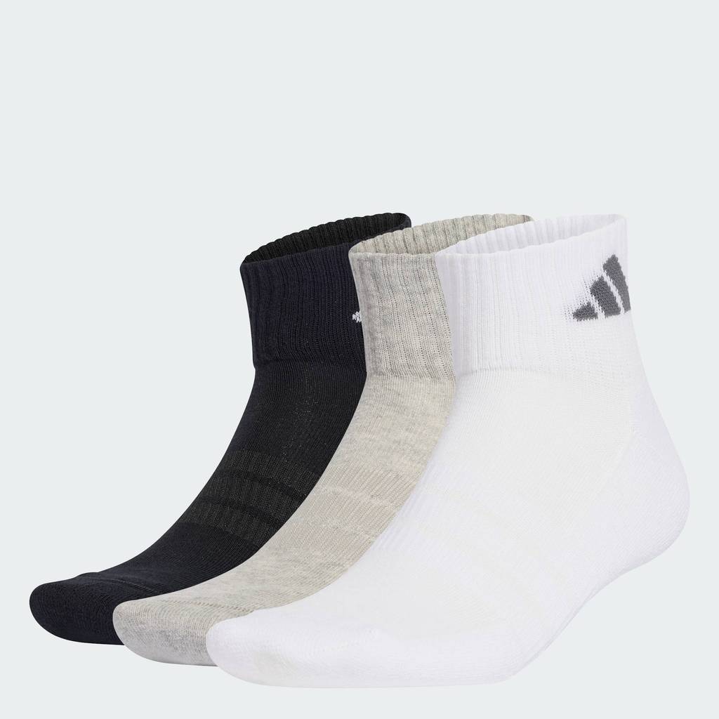 adidas ไลฟ์สไตล์ ถุงเท้าหุ้มข้อรองรับแรงกระแทก SPORTSWEAR (3 คู่) Unisex สีเทา KR7117