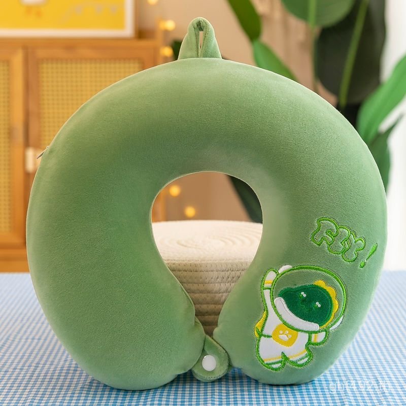 หมอนแขวนคอของขวัญเดินทางนักเรียนการ์ตูนคอยู-รูปหมอนเบาะสํานักงานงีบรถหมอนน่ารัก RTL0