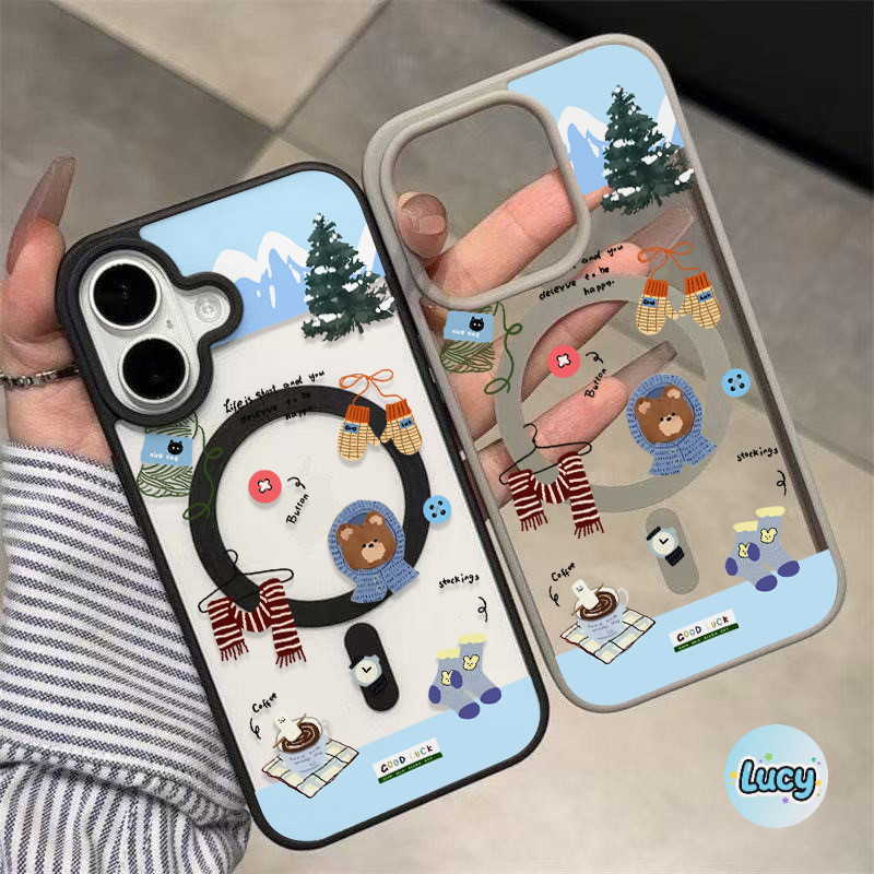แม่เหล็ก เคสใสกันกระแทก สำหรับ ไอโฟน17Air 11 12 13 14 15 16 17 PROMAX17 16 15Pro16 15 14PLUS8 7Plus XR X XS XSMAX
