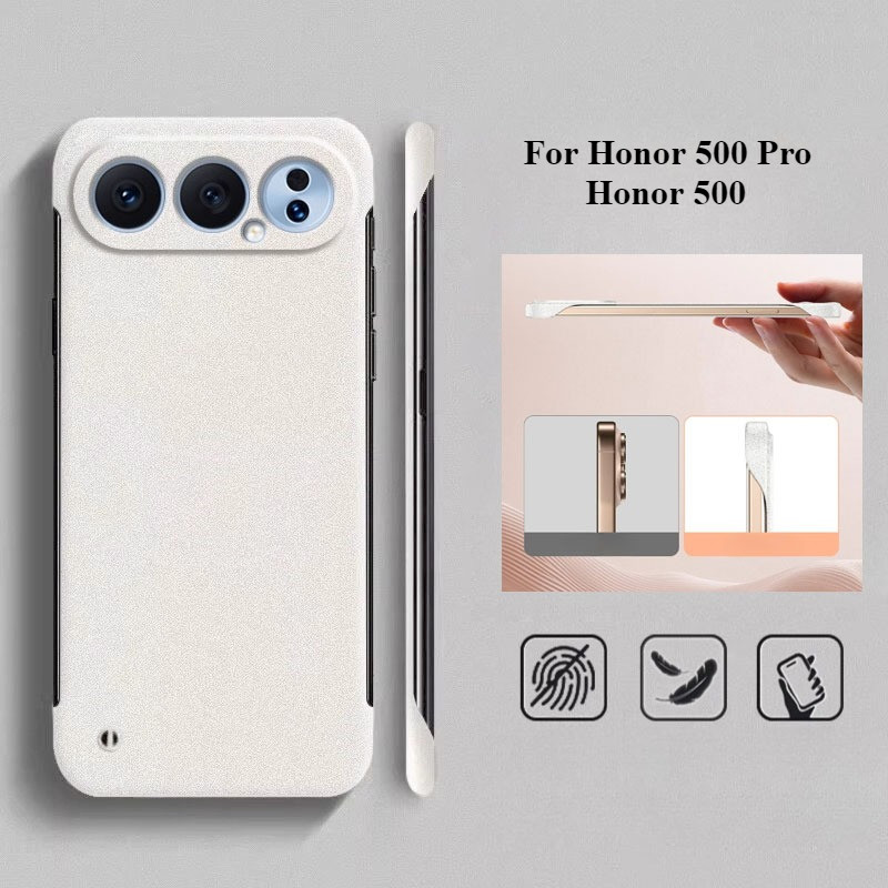 Sandstone Ultra thin Frameless สําหรับ Honor 500 Pro PC Hard กันกระแทกเลนส์สําหรับ Honor 500 500Pro 