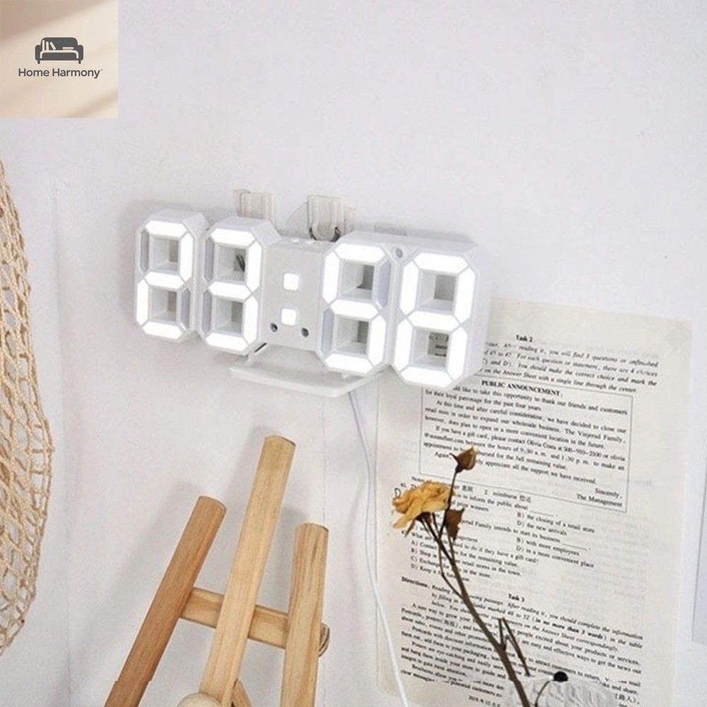 นาฬิกาแขวน LED พร้อมฟังก์ชั่นปลุกหรืองีบ S00123