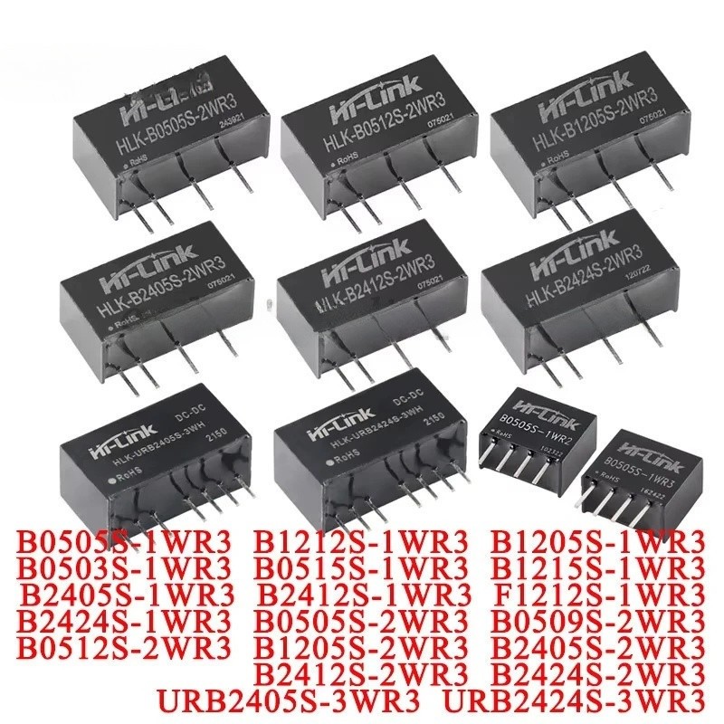 1W 2W 3W DC-DC Isolated Power โมดูล 24 V/12 V/5 V ถึง 24 V/12 V/5 V B2424S B1205S B0509S 2WR3 Isolat