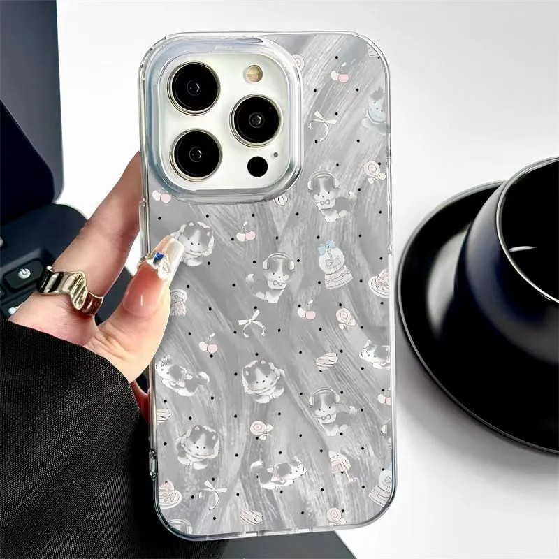 หูฟังTPUเคสสุนัขSamsung iPhone OPPO VIVO Samsung a15 a55 s24 s25 ultra a02 a03 a04 a05 a11 iPhone 11