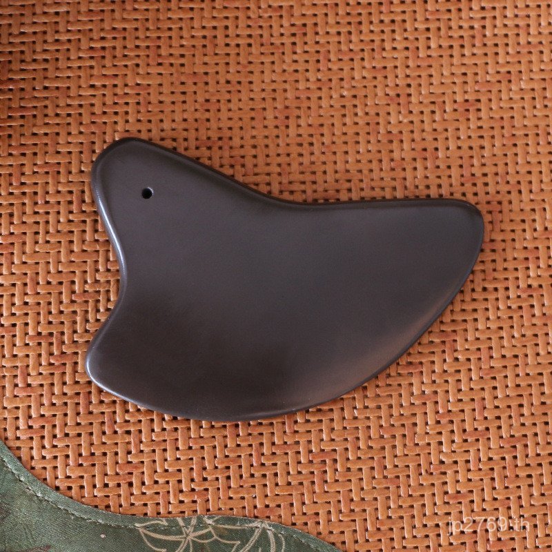 Sishuigong ไหล่คอขูด Bianstone นวดกลับ Crescent Board Face Shaving Board Face Scraping Board 2AMS