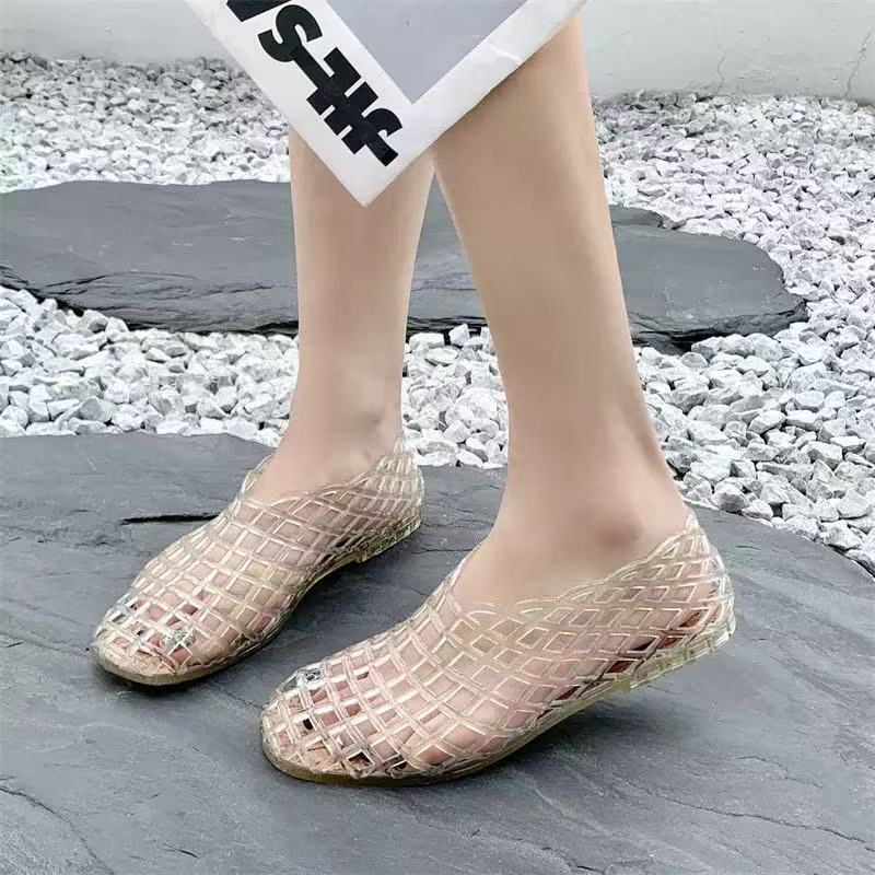 go🚚รองเท้าแตะ โลฟเฟอร์ผู้หญิง เย็นสบาย รองเท้าคริสตัลใส่สบาย รองเท้าแตะ ฤดูร้อน รุ่นใหม่ ลำลอง C-027 - รูปที่ 5