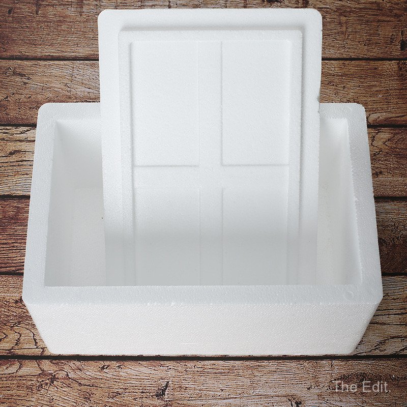 ไปรษณีย์ เบอร์ 4 Hairy Crab Seafood Fresh-Keeping Transport Foam กล่องบรรจุภัณฑ์ Express Logistics B