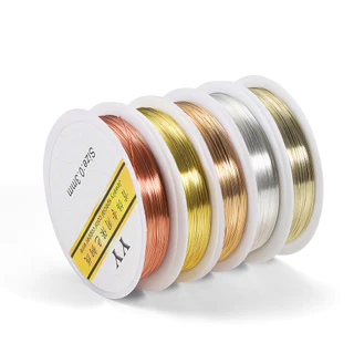 St.kunkka ลวดทองแดงลวดดัดเครื่องประดับ 0.2-1mm (สีไม่ลอก) คุณภาพสูง สำหรับร้อยลูกปัด งานฝีมือ Jewelry Copper Wire DIY