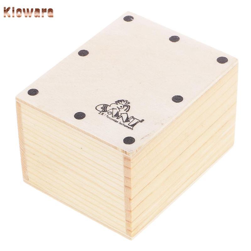 [Kloware] ของขวัญกลองไม้ Cajon ขนาดเล็กสําหรับชิ้นส่วนส่วนประกอบริบบิ้น 6.5x5.2x4.3 ซม.