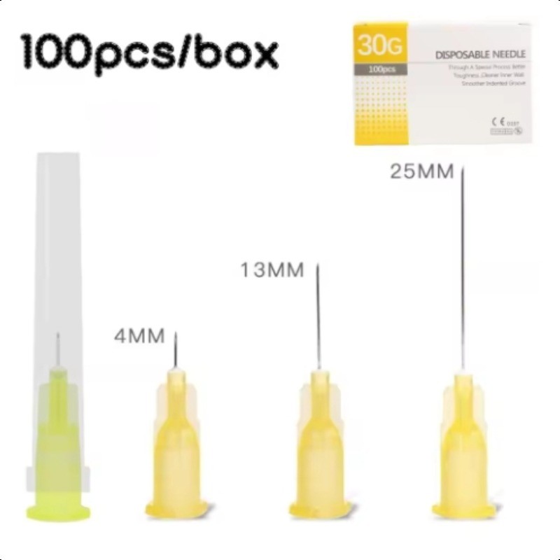 10pcs - 50pcs -100pcs beauty needle 30g13mm/4mm/25mm Hypodermic needle ultra-fine needle