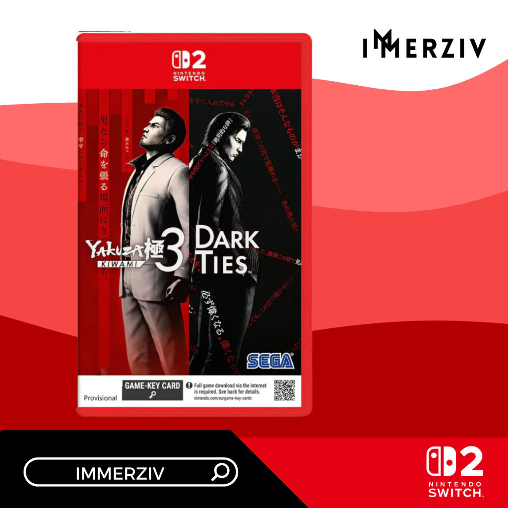(PRE-ORDER 12 FEB 2026) SWITCH-2 YAKUZA KIWAMI 3 DARK TIES (GAMEKEYCARD) (R3/ASIA) (GAME) (ENG)