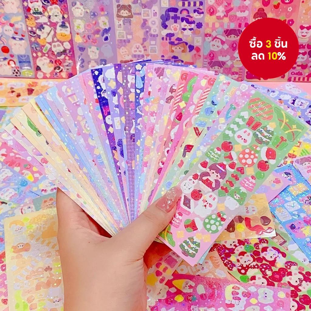 200 ชิ้น Kawaii คู่มือสติกเกอร์ – การ์ตูน Collage เลเซอร์ตัด DIY ชุดตกแต่งสําหรับ Scrapbooking, Journals