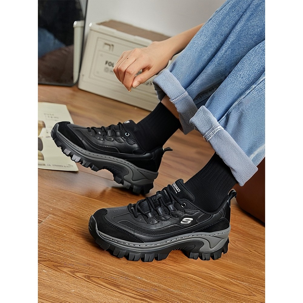 รองเท้าแฟชันใหม่สำหรับผู้หญิง สไตล์ Skye พื้นหนา เพิ่มความสูง เหมาะสำหรับฤดูใบไม้ร่วงและฤดูหนาว รหัส