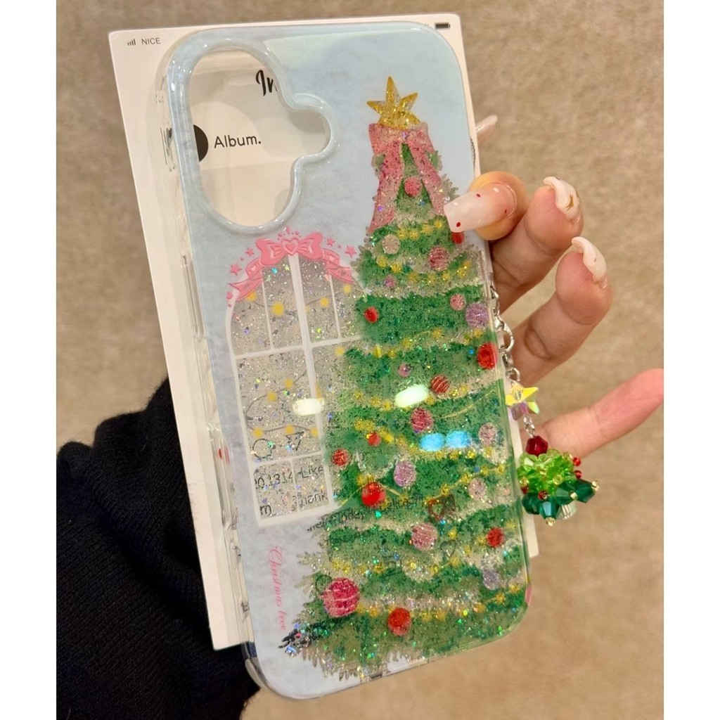 เคสมือถือลายน่ารัก สำหรับ เคสiPhone 11 Pro Max 13 17  11 12 14 15 Pro Max 7 8 14 16 Plus X XS XR Max  คริสต์มามาส