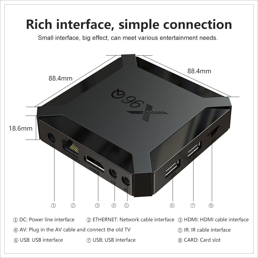 X96Q Android 10 Quanzhi h313tv box Network Player TV Top box 11/30