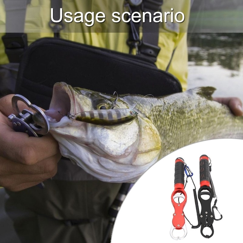 GOO Fishes Lip Gripper Lip Clamp Fish Controller ตกปลา Mutitool Fish Mouth Grabber