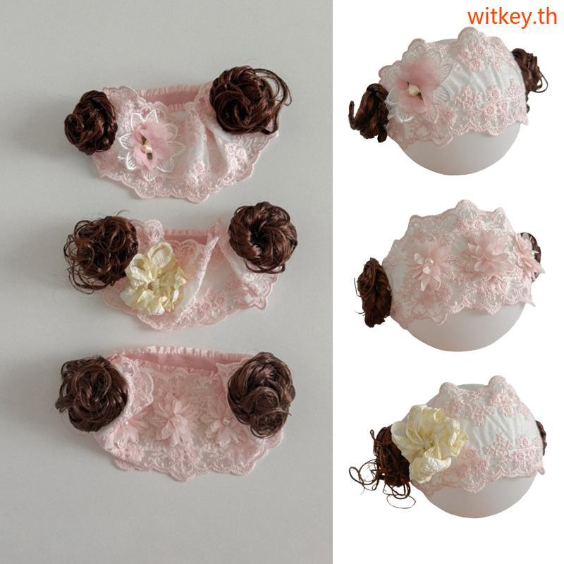 WIT แถบคาดศีรษะ Bun Headwear สำหรับแฟชั่นและคอสเพลย์