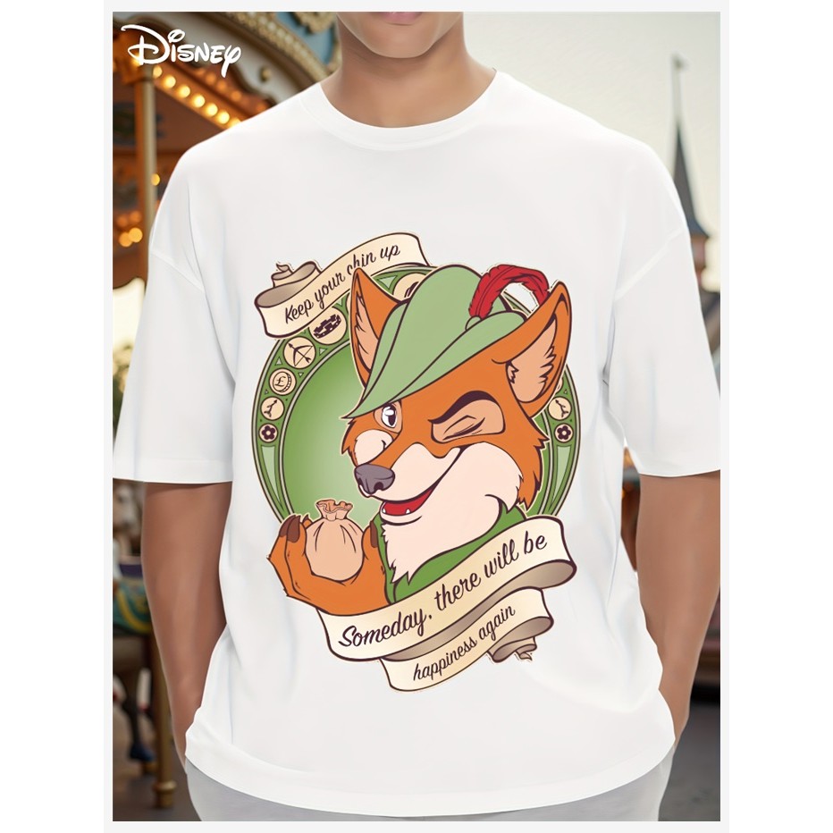 เสื้อยืดอนิเมะดิสนีย์ ออกแบบโดย Little John และ Monk Tucker สไตล์สบายๆ สำหรับฤดูร้อนปี 2025