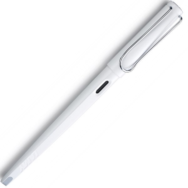 Lamy Joy Fountain Pen Bright White Luxury Pen เขียนหมึก