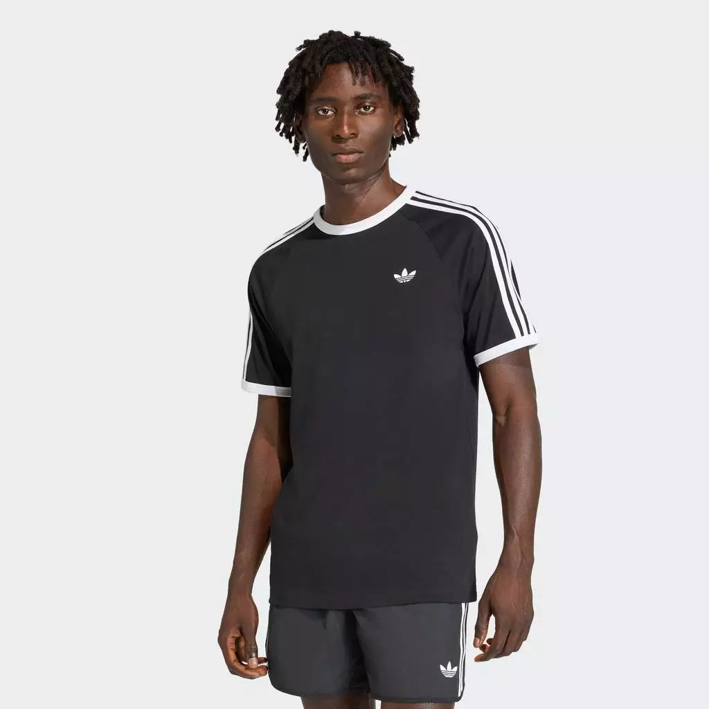 adidas ไลฟ์สไตล์ เสื้อยืด 3-Stripes ผู้ชาย สีดำ KE3538