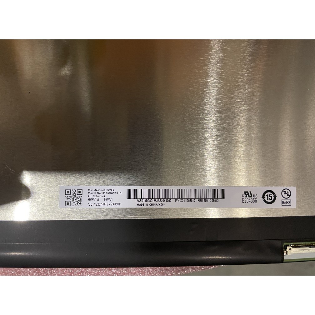 B156HAN12.H NV156FHM-NY8 NV156FHM-NY0 165HZ 100 สีปากใหญ่ 40 เข็ม