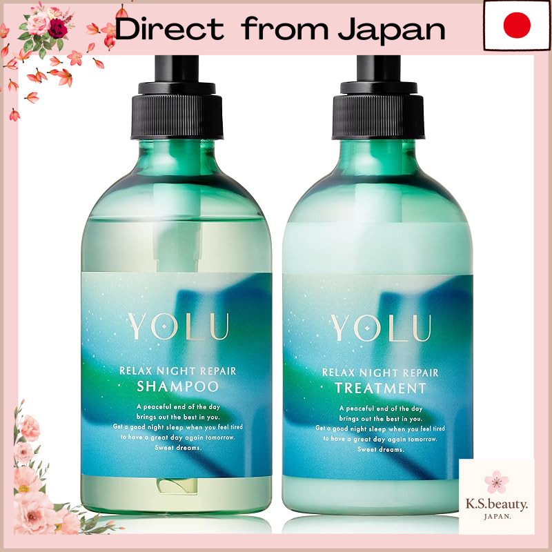 [Summer Limited 2025] YOLU Yoru Shampoo and Treatment Set Relax Night Repair Intensive Care from Roo