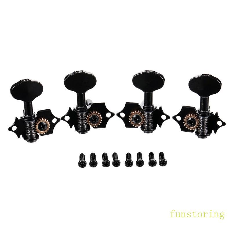 FUN กีตาร์จูนเครื่อง 2R2L กีตาร์ปรับแต่งหมุดหัวเครื่องจูนเนอร์ String Tuning Peg Tuning Key หมุดชุดส