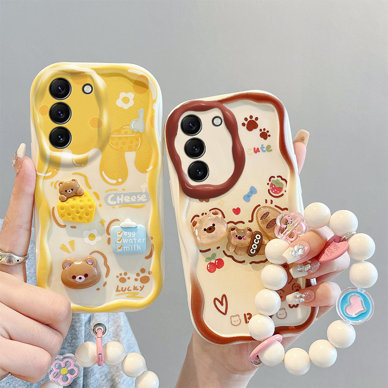 เคส For Samsung Galaxy S21 / S21FE / S21Plus / S20FE 5G TPU เคสโทรศัพท์ตุ๊กตา 3D แบบครีมมีหลายรูปแบบ BBNYGZ.