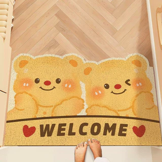 พรมหน้าประตู 40x60CM ดักฝุ่น-ซับน้ำ-กันลื่น ทนทาน ทำความสะอาดง่าย สำหรับใช้หน้าบ้านและในห้อง