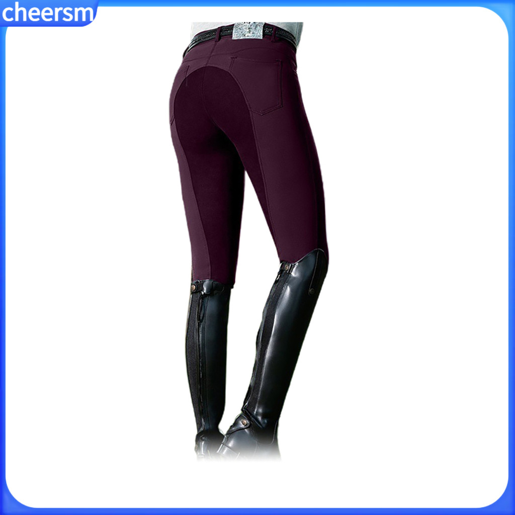 [ซีเอส] กางเกงขี่ม้าสำหรับผู้หญิง ทรงเอวสูง สไตล์ผอมเพรียว ยืดหยุ่น - รูปที่ 6