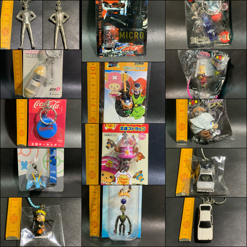 Pokemon, Kamen Rider, Studio Ghibli, Initial D, One Piece, Coca-Cola, Choro Q, Ultraman, Yu-Gi-Oh!, 