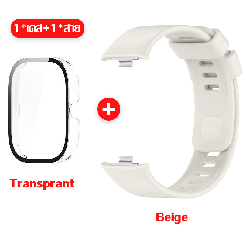 【สาย+เคส】สายนาฬิกาซิลิโคนสําหรับ Redmi Watch 6 5 4 สายคล้องคอสําหรับ Xiaomi Band 9 Pro 8 Pro พร้อม Case - รูปที่ 5