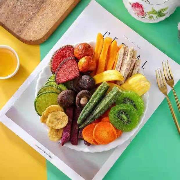 ผักอบกรอบ ( ตรา Fruitasy ฟรุ๊ตทาซี่  )  เพื่อสุขภาพ ฉลากไทย มี อย.  ขนาด 250 กรัม - รูปที่ 6