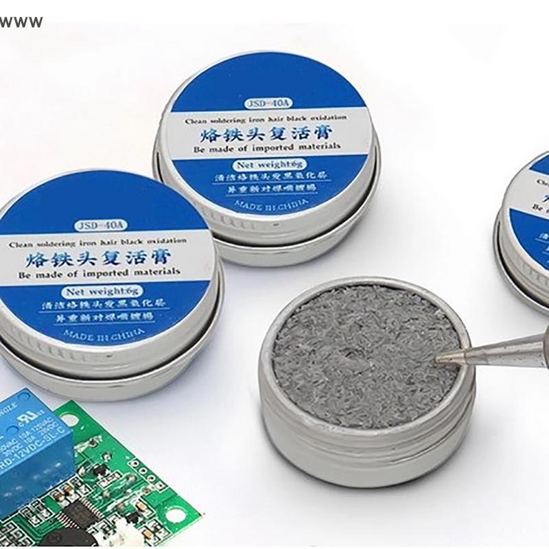 COD หัวแร้งบัดกรีน้ำยาทำความสะอาดปลายดีบุกปราศจากตะกั่ว6กรัมใหม่