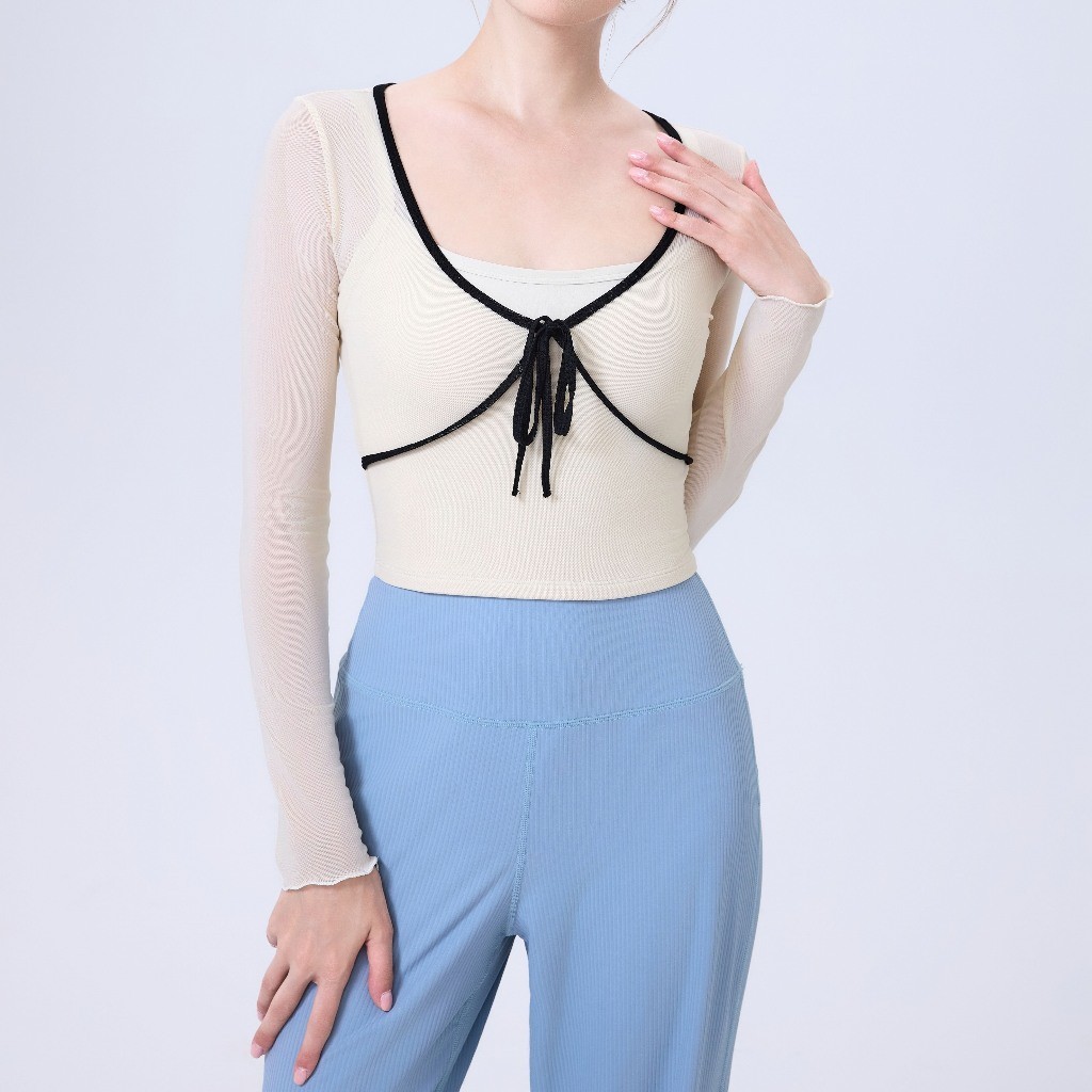 LEAKA - SPORTS BRATOP โยคะออกกําลังกายยิมพิลาทิส JOLIE