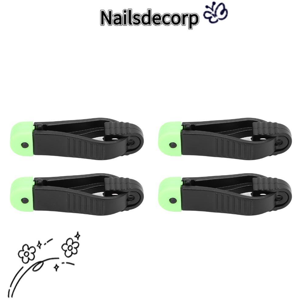 NAILS 4PCS สายตกปลา Release คลิป, 581912 มม.U-Shaped Downrigger Release คลิป, ทนทาน ABS สายตกปลา Sna