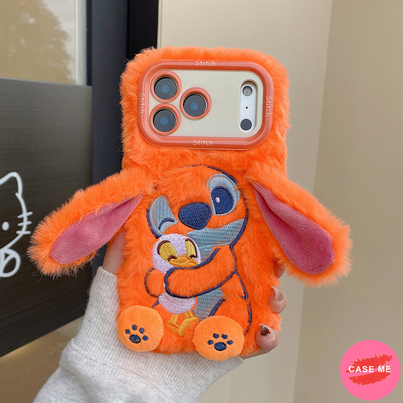 น่ารักสีชมพูปุยตะเข็บพลิกป้องกันกล้องเคสโทรศัพท์เข้ากันได้สําหรับ ไอโฟน 17 อากาศ 16 15 14 บวก 13 12 11 มือโปร สูงสุด รวมทุกอย่างลดลงทนปกหลังเปลือก - รูปที่ 3