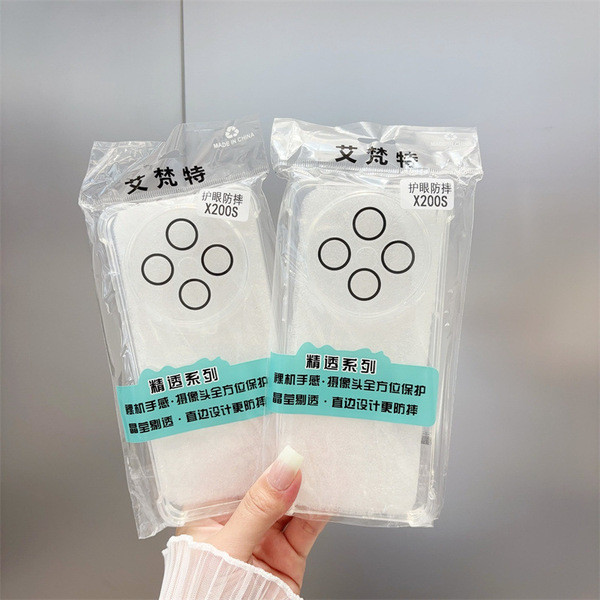 เคส vivo y200 เคส y200 5g เหมาะสําหรับ vivoS30 หนาสี่มุมเคสใส X200S รวมทุกอย่างกันกระแทก Soft Y200/Y