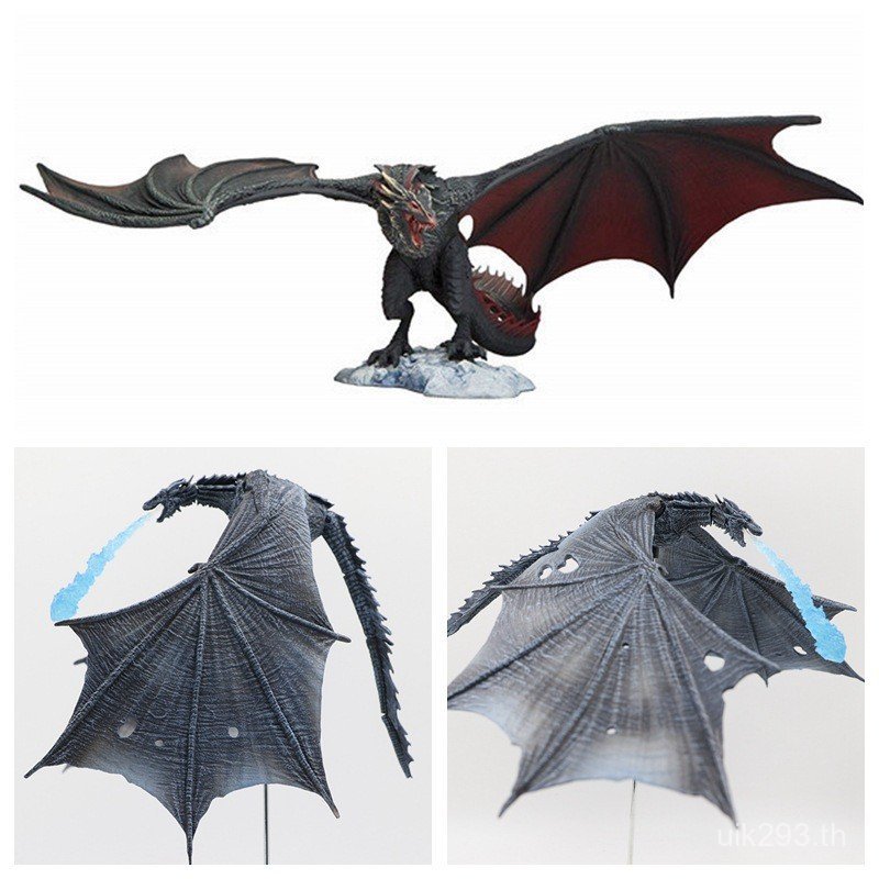 Black Dragon Boxed Figure รูปปั้น Ice Dragon Game of Thrones รุ่น Movable McFarlane ตกแต่ง Joint L7Y