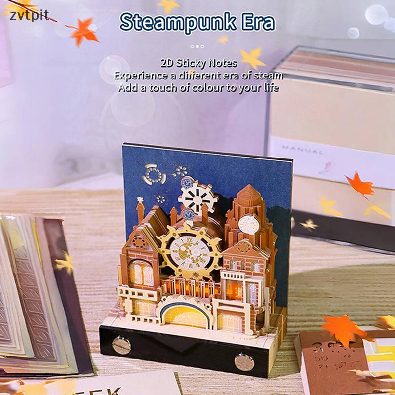 [ZPT] ปฏิทินชิ้นเวลา 2026 ปฏิทินตั้งโต๊ะพร้อมไฟ LED 3D ปฏิทินฉีกขาดกระดาษแกะสลัก Art Pad Notepad ของขวัญสําหรับคริสต์มาสพิธีขึ้นบ้านใหม่เดสก์ท็อปตกแต่ง TH - รูปที่ 5