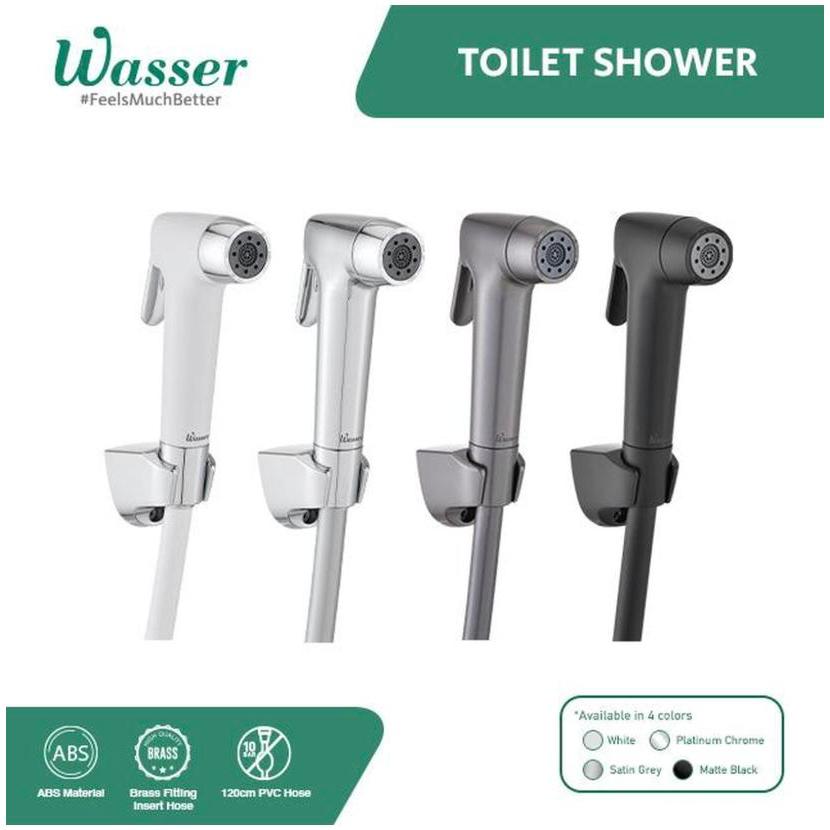 Wasser ห้องน้ําฝักบัว WS-168TS 2 โหมดเอาต์พุต & Retractable Lever Strong ทนทาน ABS วัสดุแรงดันสูงท่อ