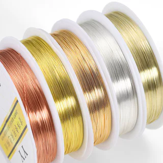 St.kunkka ลวดทองแดงลวดดัดเครื่องประดับ 0.2-1mm (สีไม่ลอก) คุณภาพสูง สำหรับร้อยลูกปัด งานฝีมือ Jewelry Copper Wire DIY