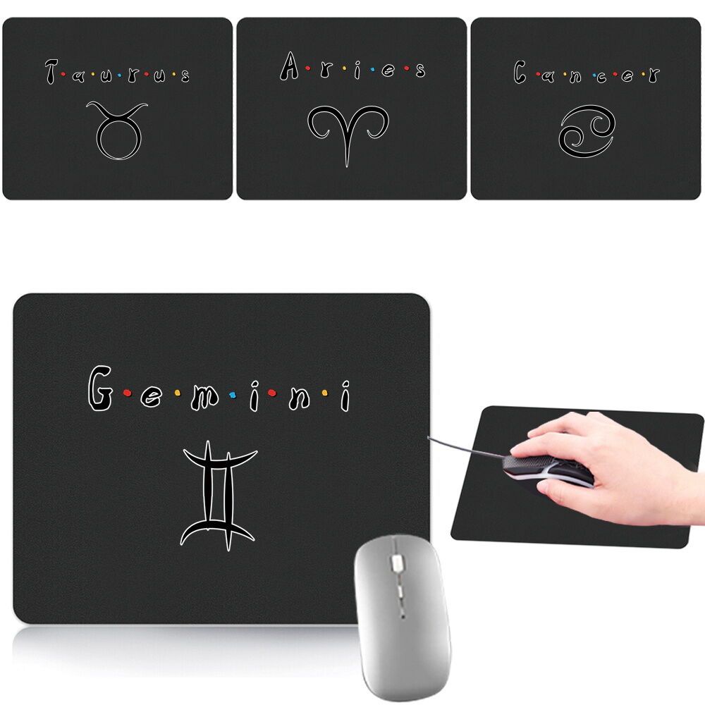 Mousepads แผ่นรองเมาส์สำหรับเล่นเกมที่มีพื้นผิวเรียบหนัง Pu กันน้ำรายการแฟชั่นอินเทรนด์ขายร้อนรูปแบบกลุ่มดาว
