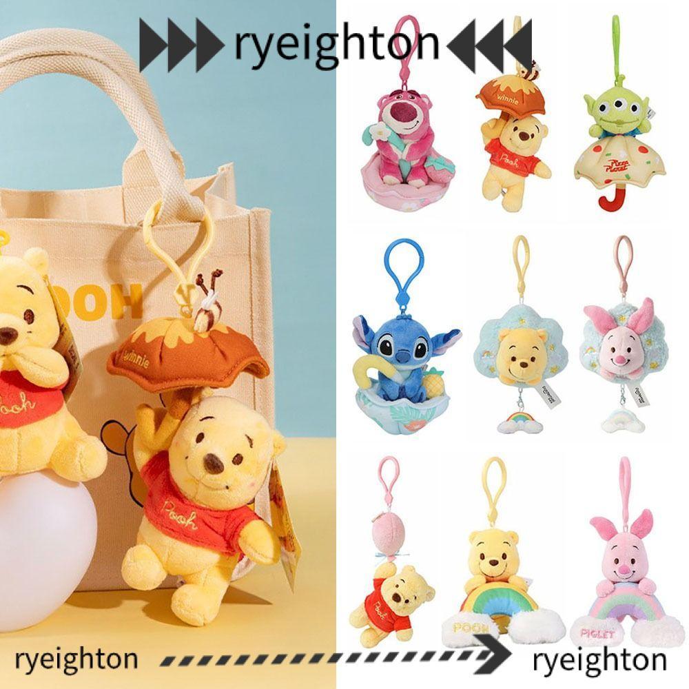 RYEIGHTON พวงกุญแจ, พวงกุญแจตุ๊กตาการ์ตูน, ตุ๊กตาผ้ากํามะหยี่Lotso Winnie Piglet