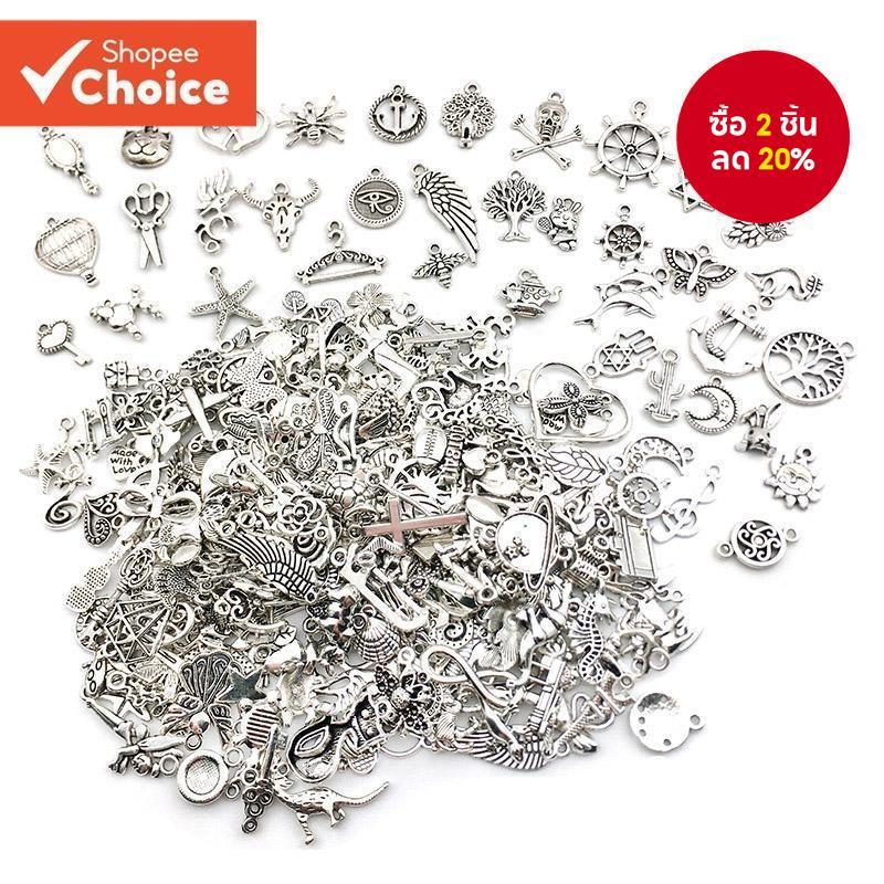 20/30/50/100pcs ผสมโลหะ Charm ลูกปัดสําหรับเครื่องประดับ DIY - เหมาะสําหรับหัตถกรรมสร้อยข้อมือสร้อยคอและต่างหูที่ไม่ซ้ําใคร!