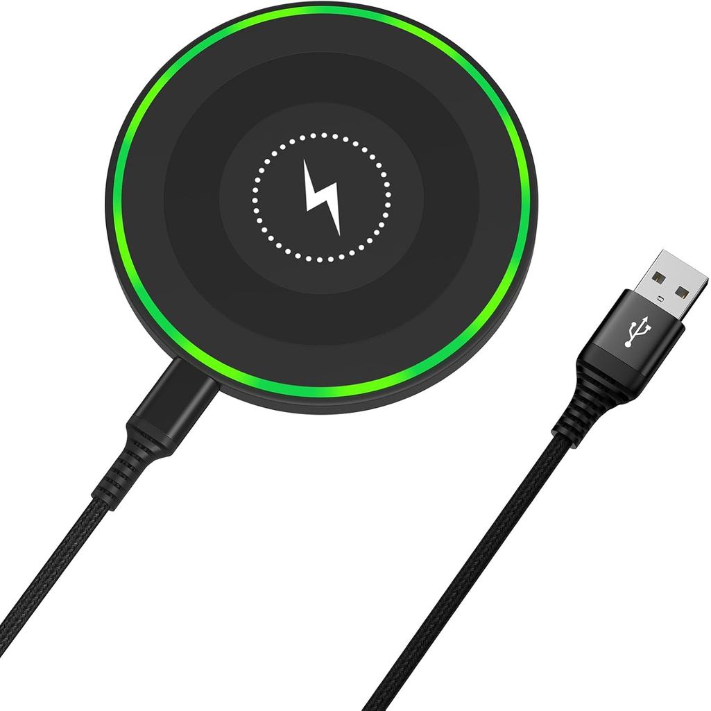 15W Wireless Charger Fast Charging Pad for Motorola Moto G Stylus 5G 2025/G Power 2024, Android Wire