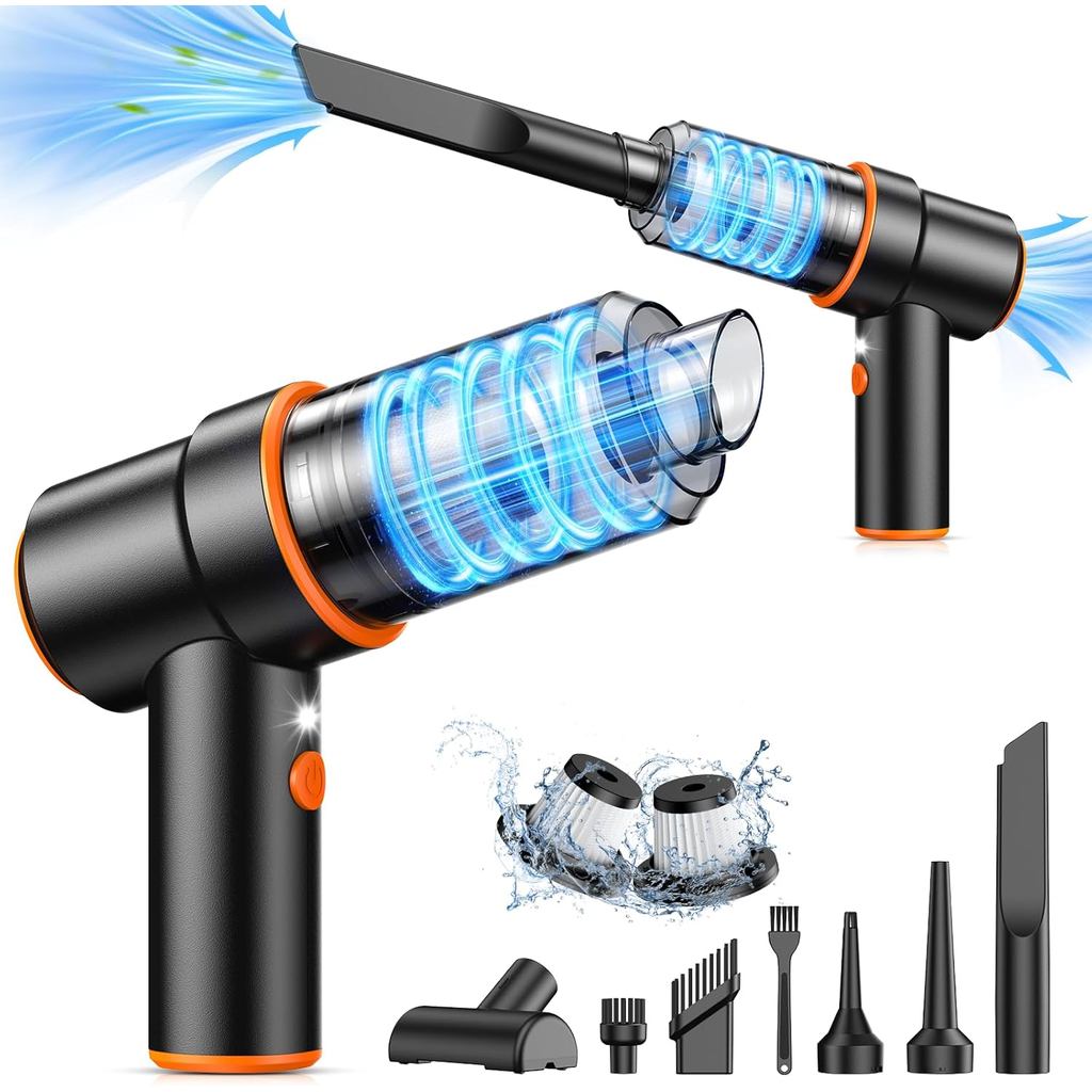 KMM Handheld Car Vacuum Cleaner, 9000Pa Vacuum Cleaner and Air Duster