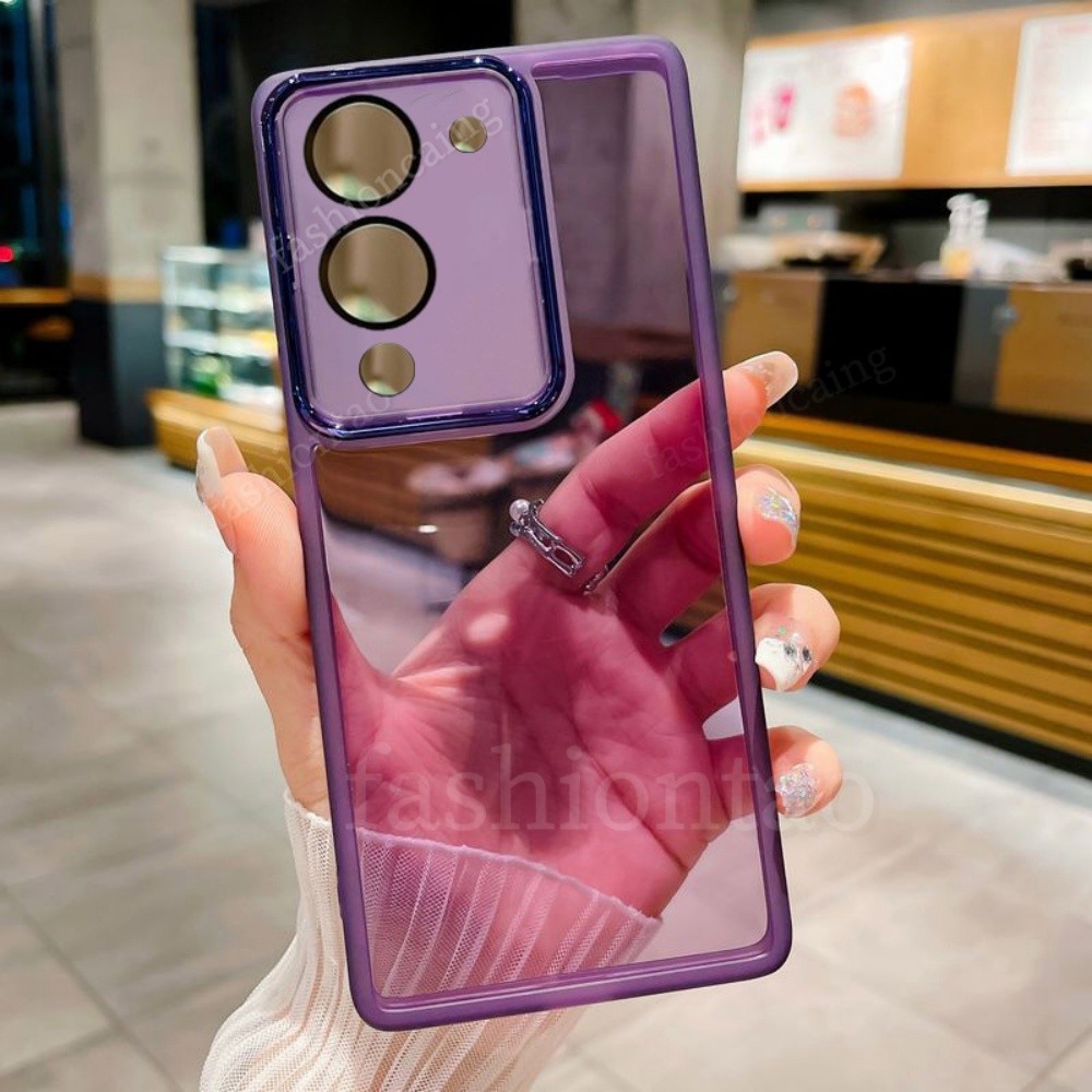 สําหรับVivoY04SสําหรับVivo Y04 S Y04S Y04 S Y04T Y29 TY 29T Y29T Y29S VivoY04S VivoY29Tสแควร์ชุบเคสโ