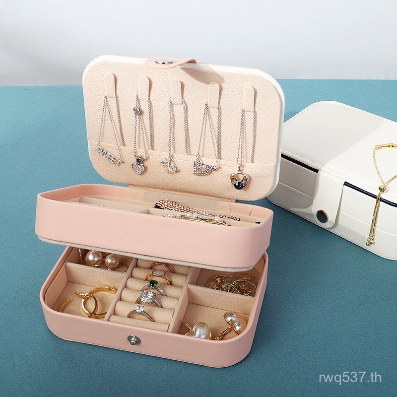 ครัวเรือนเครื่องประดับสร้อยคอเก็บกล่องเครื่องประดับบรรจุภัณฑ์สร้อยข้อมือทองหลายชั้นเครื่องประดับแบบพ